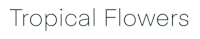 tropical flowers logo on a white background
